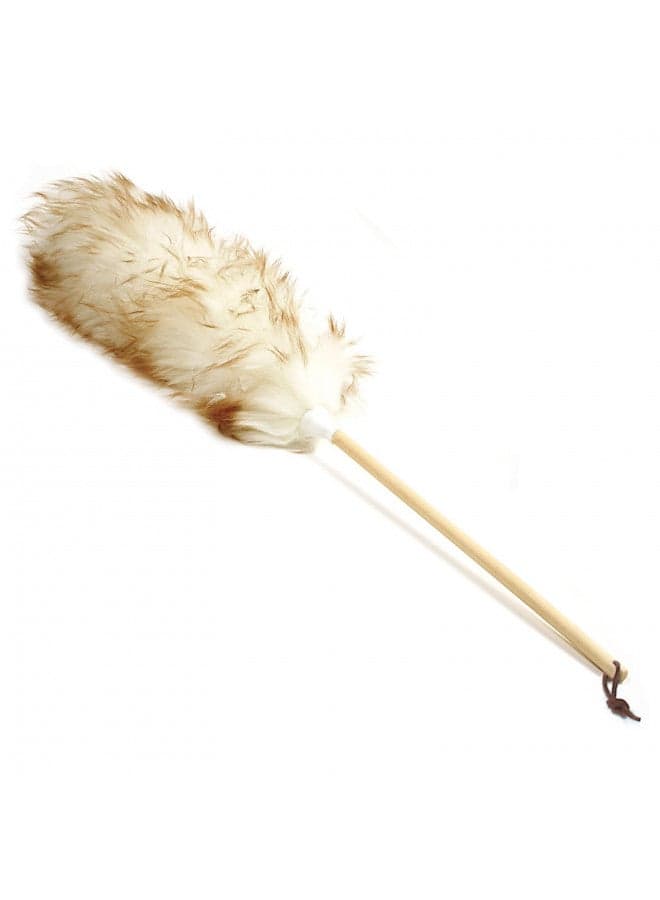 Norpro 24-Inch Pure Lambs Wool Duster with Wood Handle