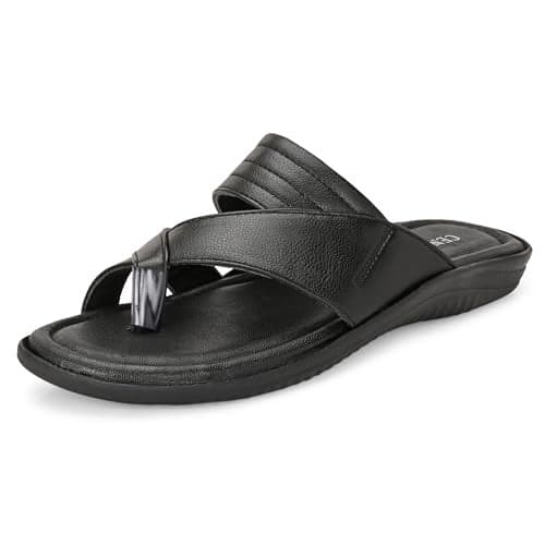 Centrino Sandal for Men | Enhanced Grip Insole for Superior Stability | Modern & Stylish Design with Adjustable Straps | Lightweight & Comfortable Footwear for All-Day Wear 9771_BLACK_11 UK