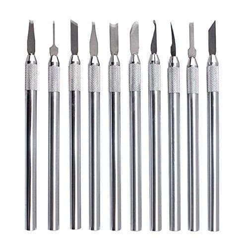 NIUPIKA Wax Carvers Carving Knives Pottery Clay Sculpting Tool Set Steel Modeling Hand Tool