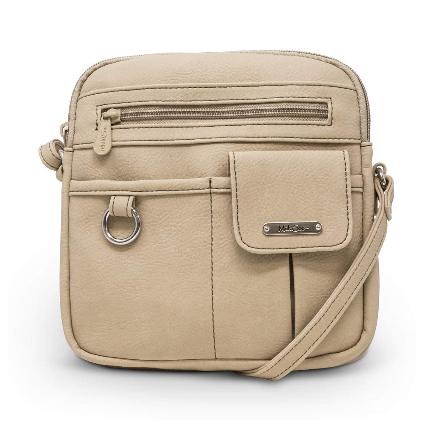 MultiSac Womens North South Mini Zip Around Crossbody Bag Chino Hunter One Size