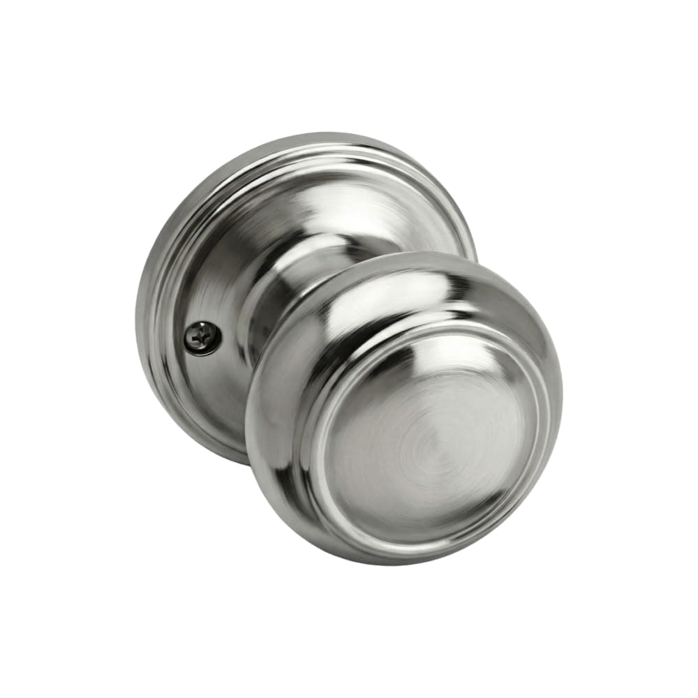 Copper Creek CK2090PS Colonial Door Knob Dummy Function 1 Pack Polished Stainless