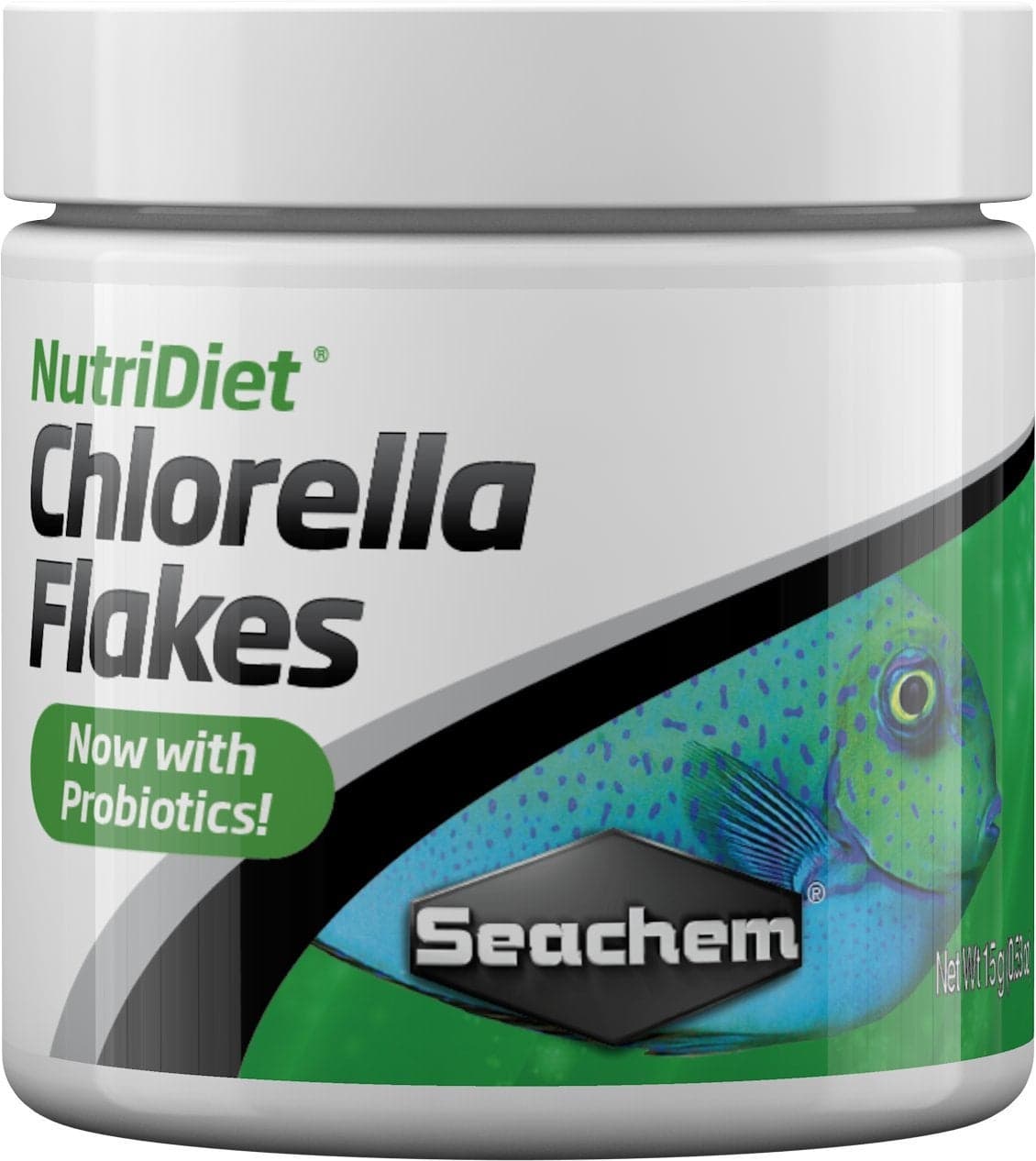 Seachem NutriDiet Chlorella Fish Flakes - Natural Probiotic Formula 15g/.5oz
