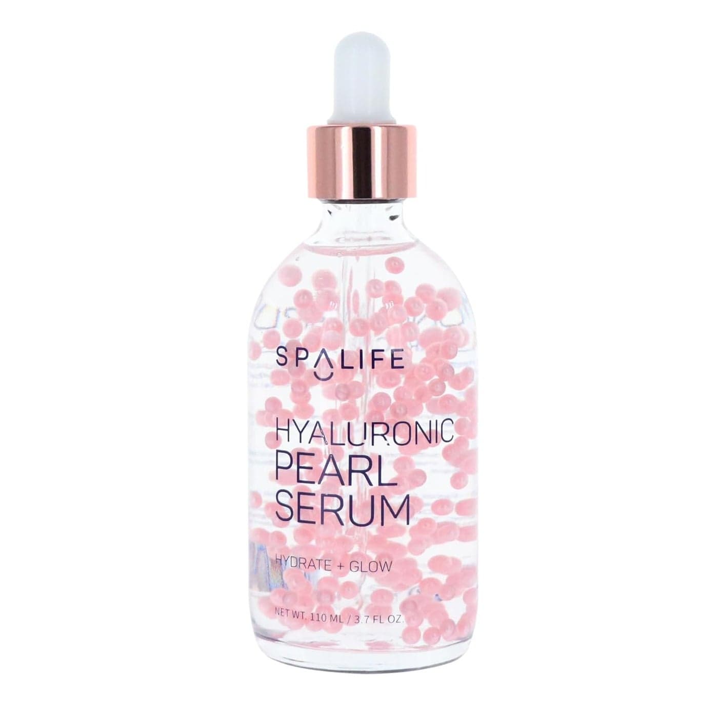 Spa Life Face Serum Hyaluronic Acid Serum 100 ml 37 oz Smoothing Hydrating Daily Targets Dryness Fine Lines Wrinkles Helps Plump Skin Dissolving Pearl Capsules for Instant Luminosity