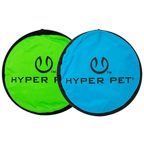 Hyper Pet Flippy Flopper 9 Flying Disc Soft Dog Toy Floats in Water Safe on Teeth for All Breeds Pack of 2 Colors May Vary
