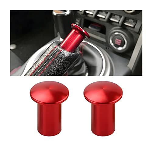 AICEL Turn Knob Drift Button 2 Pcs EBrake Handle Handbrake Emergency Cover Hand Spin Turn Lever Knob Lock Button Aluminum Replacement Car Accessories Compatible with GT86 FRS BRZ