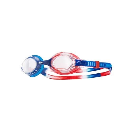 TYR Kids Swimple Swim Goggle, Clear/Red/Navy