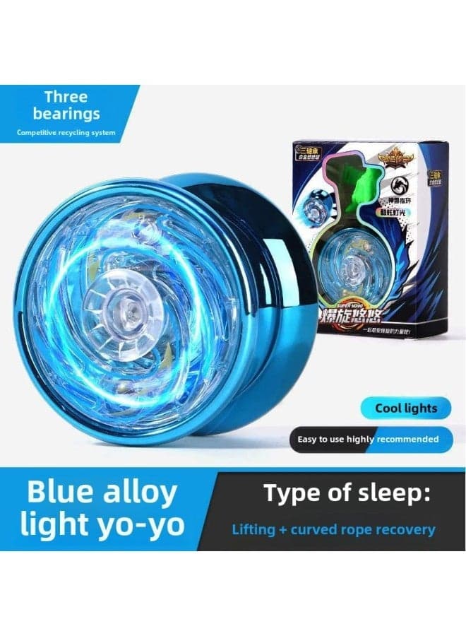 Kids' Yoyo Toy - Real Yo-Yo Swing with Automatic Sleep Mode | Best Yo-Yo for Boys & Girls | Wholesale Blue Yo-Yo with LED Light | Fun Yo-Yo Gift | Yo-Yo Swing Toy for Children | Au