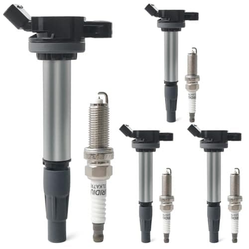 Set of 4 Ignition Coil Pack & Iridium Spark Plugs Compatible with 1.8L L4 2009-2017 Toyota Corolla 2009-2014 Matrix 2010-2015 Prius, Lexus CT200h, Scion XD IM, Pontiac Vibe Replace UF596 UF619 C1714