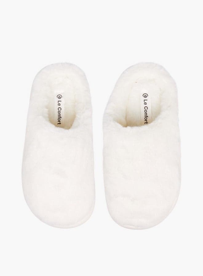 Faux Fur Slip-On Bedroom Mules