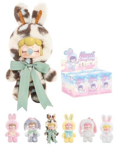 Rolife Nanci Bunny Stuffed Animal Plush Doll811 Inches Cute Anime Blind Box FiguresMystery Box Popular Soft Collectible Toy for Toddlers Baby Girls WomenCreative Christmas Birthday Gifts