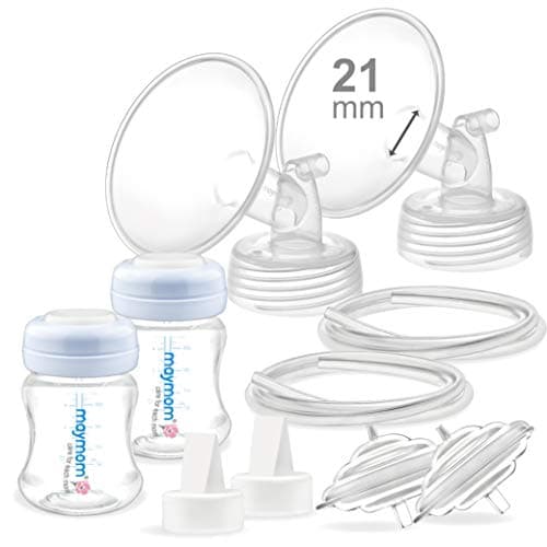 21mm Flange Maymom Pump Parts Compatible with Spectra S2 S1 9 Plus Breastpump Not Original Spectra S2 S1 Replacement Pump Parts Accessories, Small Flange