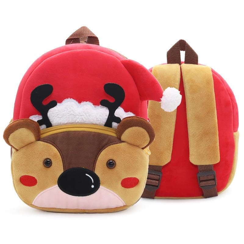 ZEXSAZONE Kids Velvet School Bag | Soft Plush Backpack for Baby Boys & Girls | Toddler & Preschool Picnic Bag (2-5 Years)