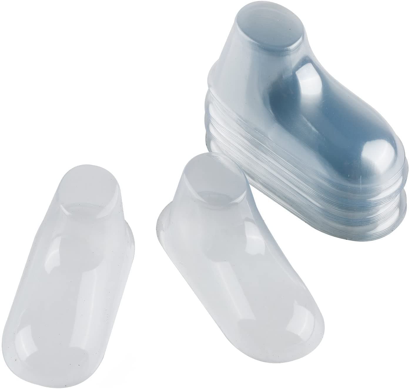 Z-Color 100pcs Clear Plastic Baby Feet Display Showcase,Shoe Trees,Baby Booties, Shoes And Socks (8cm)