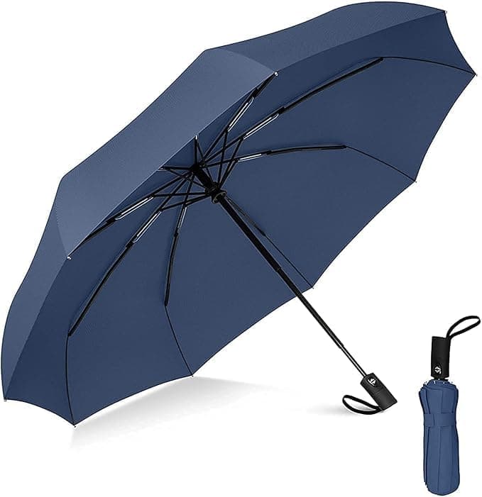 SIRTERIQ Travel Umbrella Windproof Automatic Umbrella big size for men, Umbrellas for girls, Umbrellas for rain,Windproof Umberalla Large for Man, Women Factory Outlet (Blue)