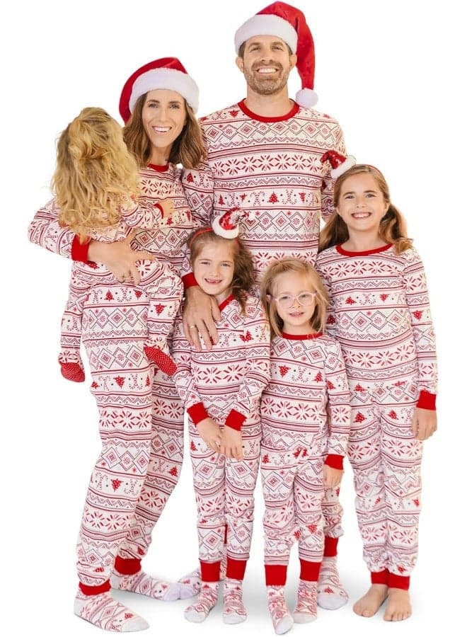 The Children's Place Kids' Family Matching, Festive Christmas Pajama Sets, Cotton Seasonal
