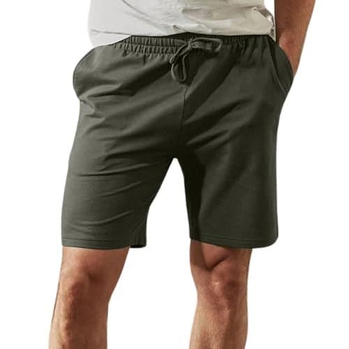 Nobero Zip Pocket Regular Fit Shorts for Men(1M-BWSH-R0036-OG5_Olive Green_XL)