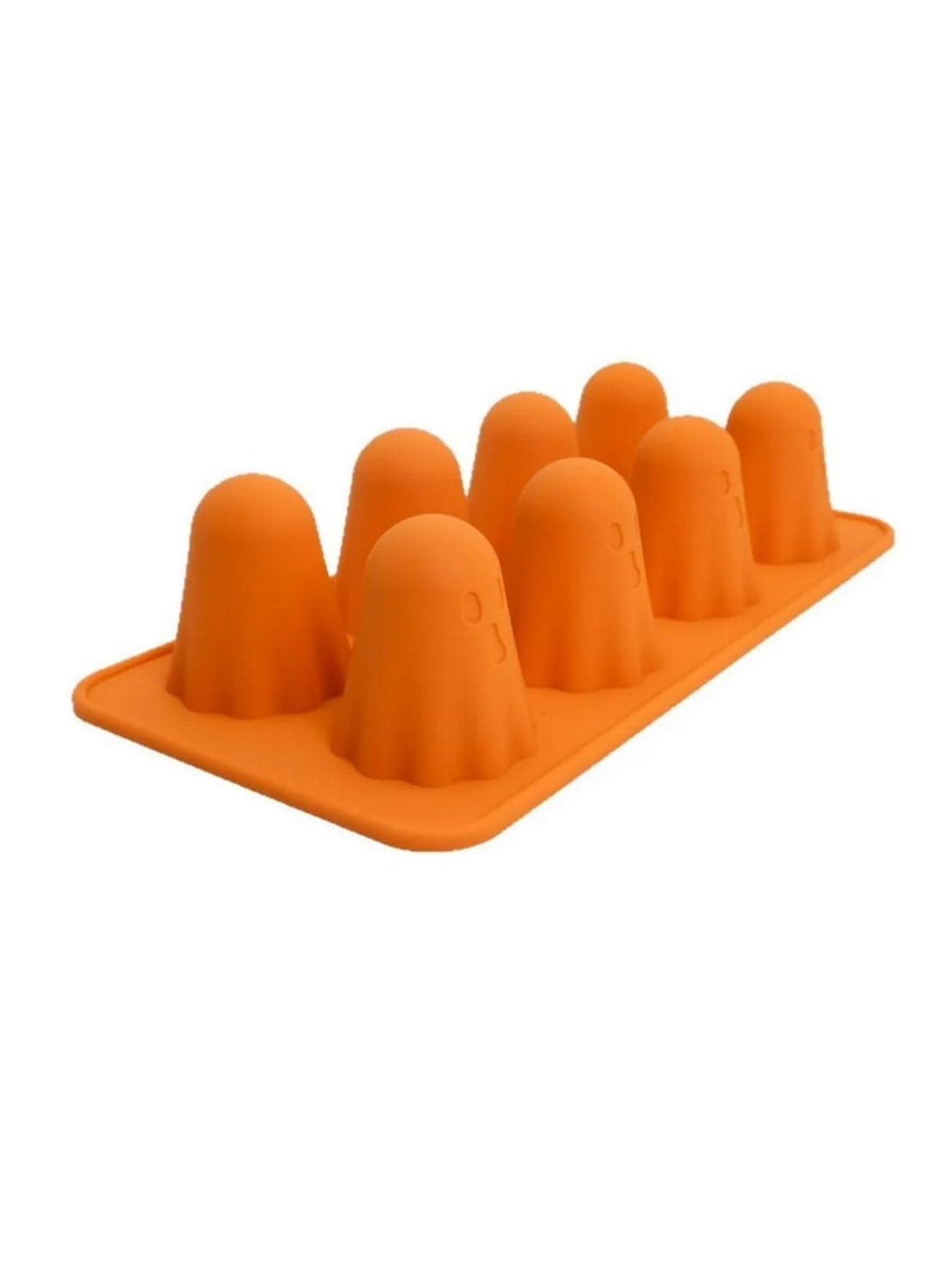 1PCS Reusable Ghost Jello Mold Silicone Chocolate Mold Halloween Homemade Ghost Baking Mold for Gummy Candy Chocolate Cake Decorations DIY Party Supplies Spooky Treats