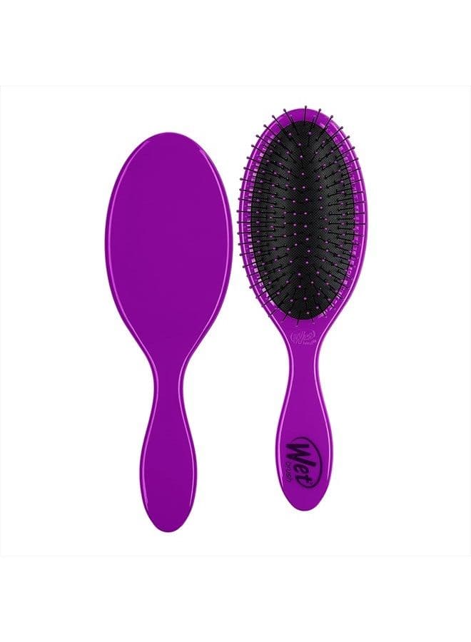 Original Detangling Hair Brush, Purple - Ultra-Soft IntelliFlex Bristles - Detangler Brush Glide Through Tangles With Ease For All Hair Types - For Women, Men, Wet & Dry Hair