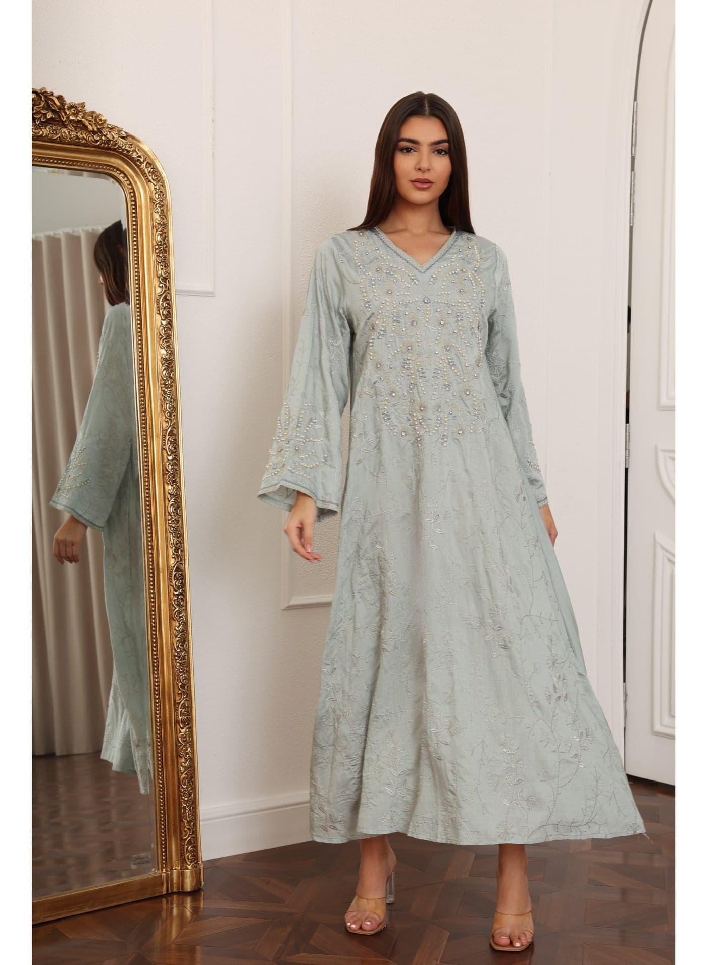 Desert Pearl Jalabiya IK6044 Grey