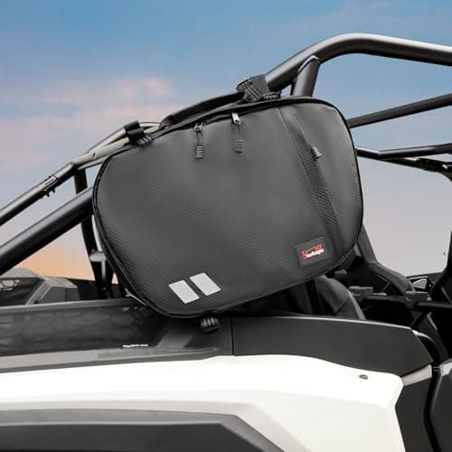 StarknightMT UTV Belt Bag Universal Water Resistant SXS Roll Bar Standard Cage Storage Tool Organizer CVT Holder Compatible with Maverick X3 Commander Defender Ranger RZR Talon Pionner All Model