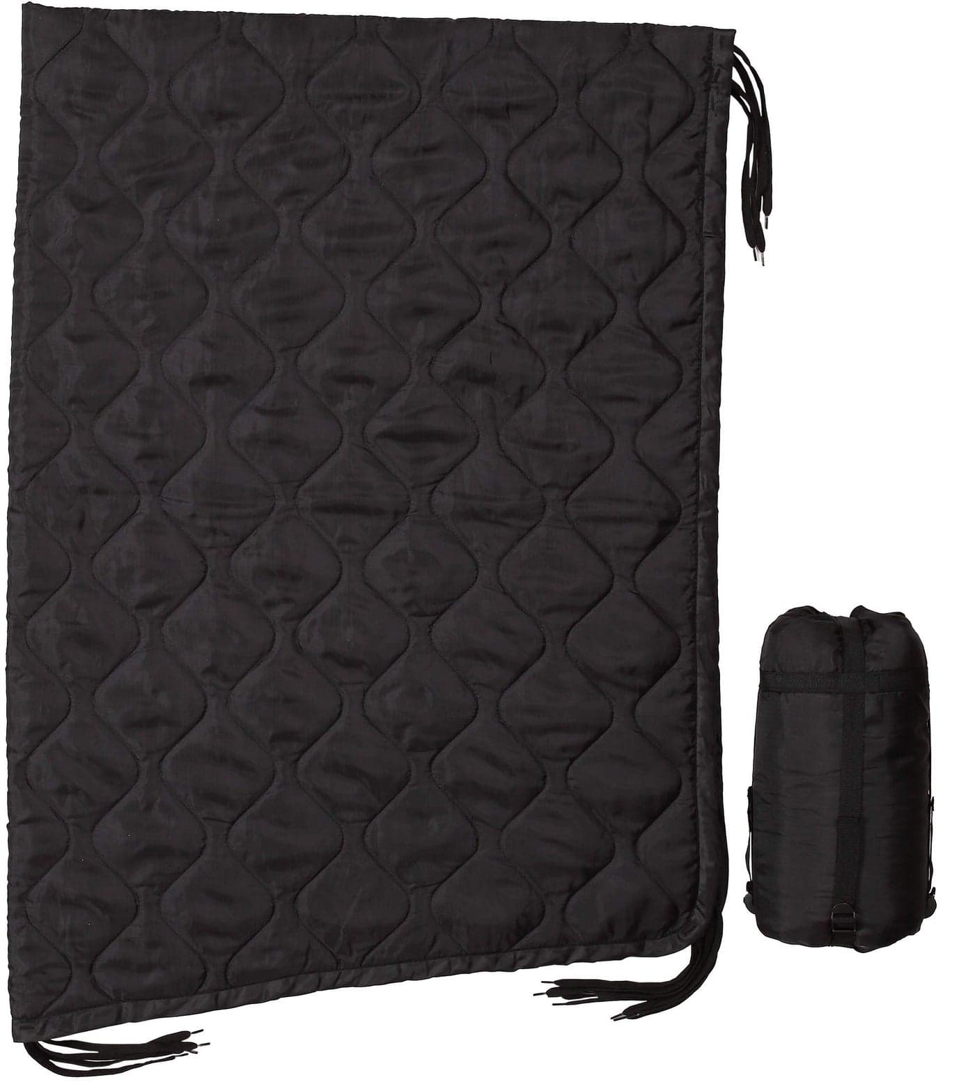 USGI Industries Military Woobie Blanket Thermal Insulated Camping Blanket Poncho Liner Large Portable Insulation WaterResistant for Hiking Survival Compression Carry Bag