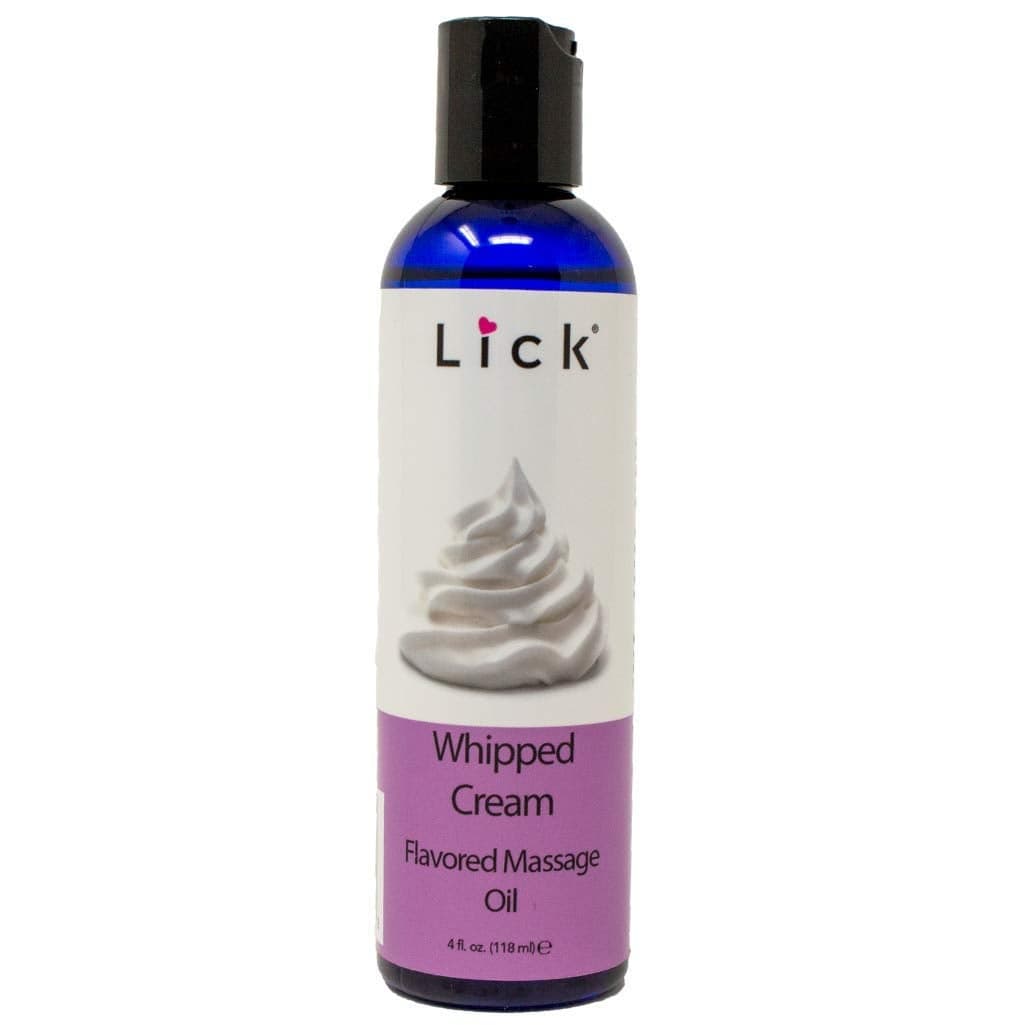 Whipped Cream Flavored Massage Oil for Couples Edible Massaging Lotion with Vitamin E and Sweet Almond and Coconut Oil is Non Sticky and Gentle on Skin Natural Relaxing and Vegan 4 oz