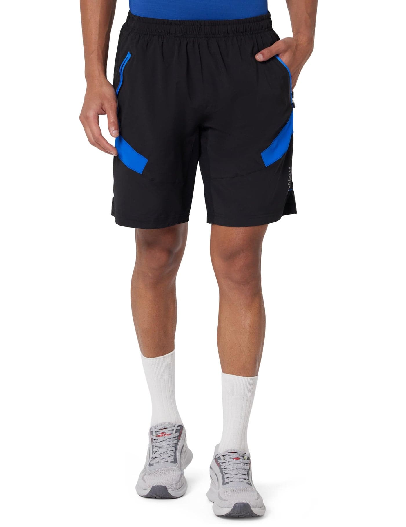 Van Heusen Men Shorts - 100% Polyester - Swift Dry, Mesh Panel, Lightweight_51002_Black_XXL