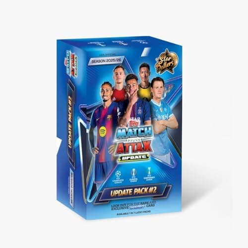 Topps UEFA Champions League Match Attax Update Collection 2025 Trading and Collectible Card Game (Star Ballers Pack #2)