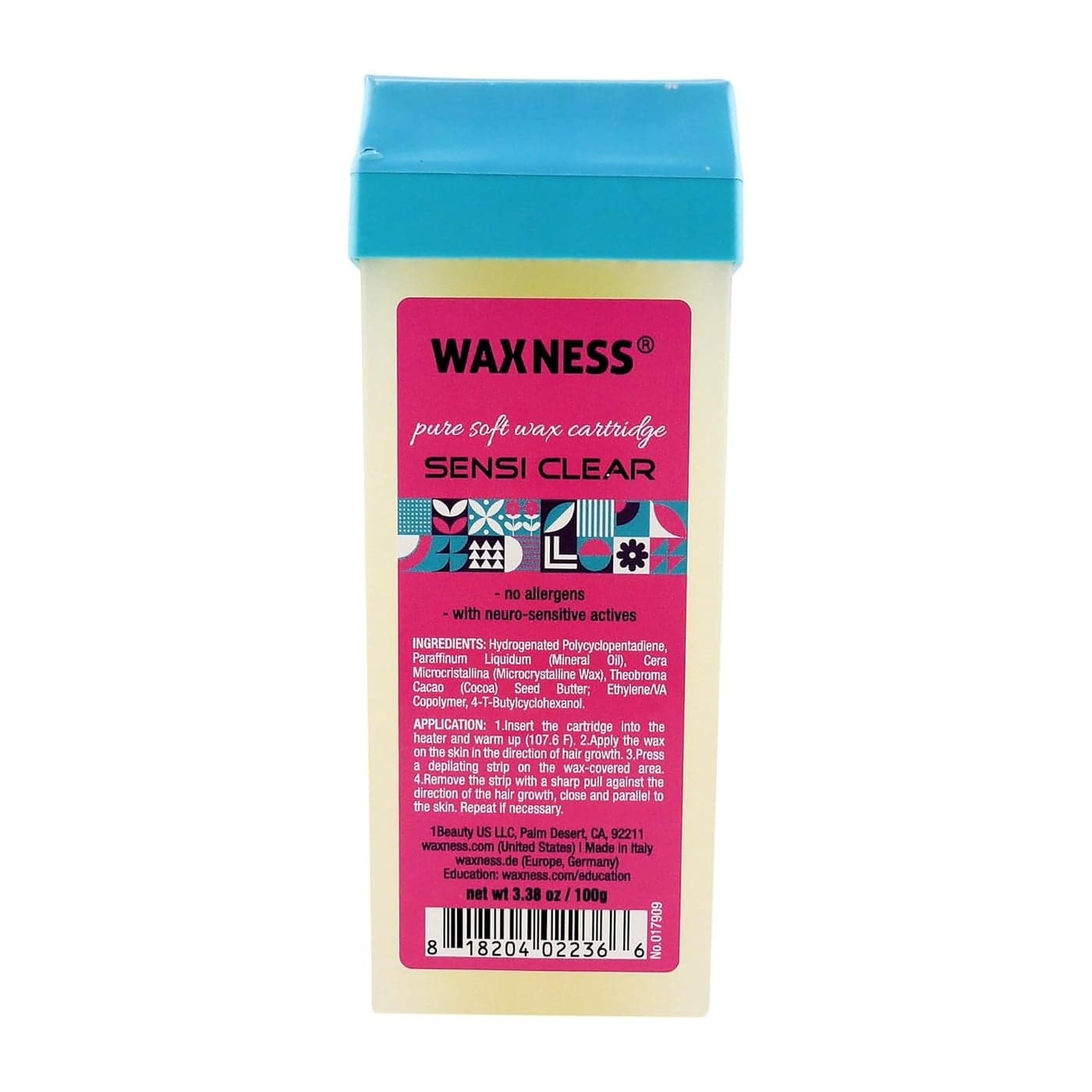 Waxness Sensi Clear Pure Soft Wax Cartridge 338 oz 100 g