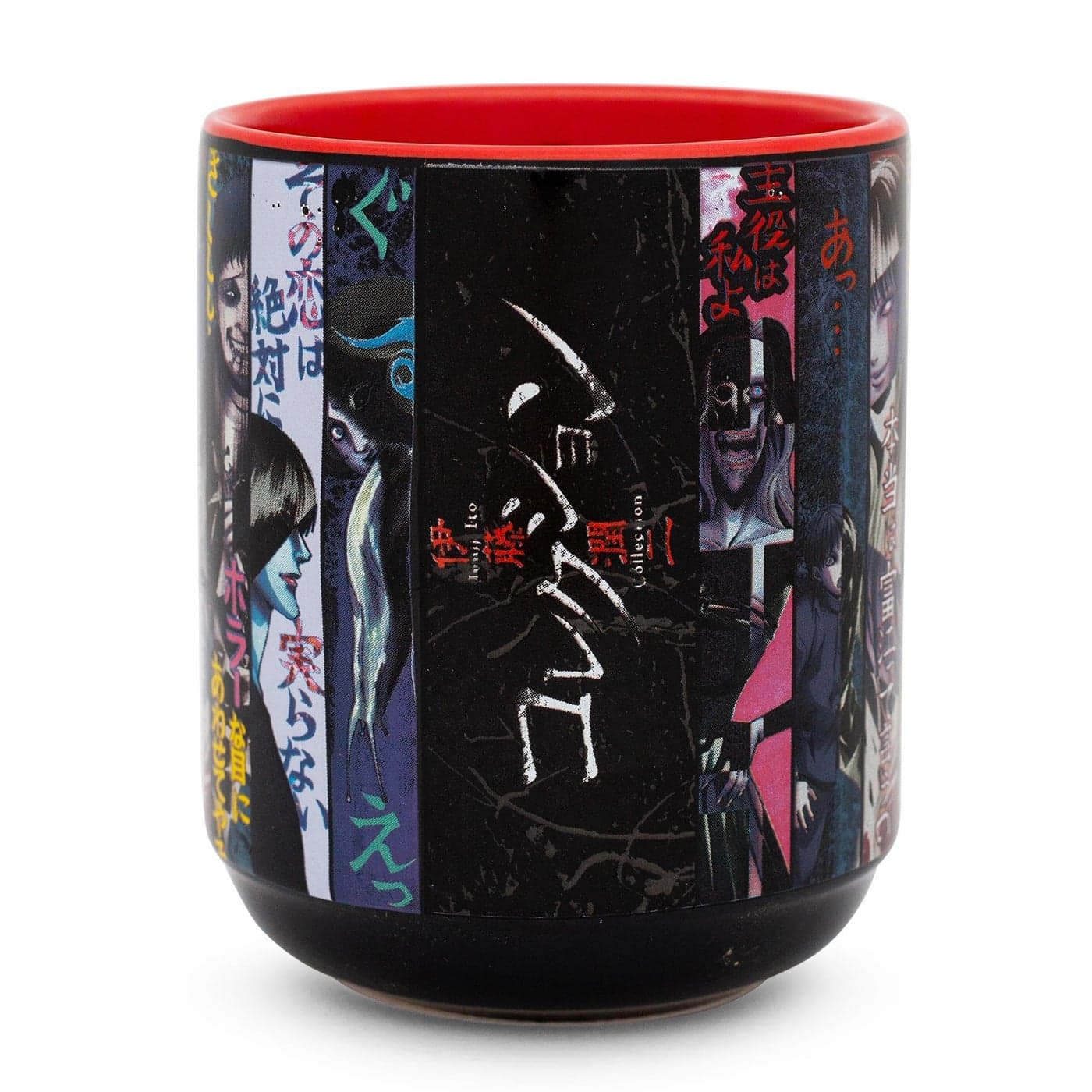 Junji Ito Panel Poster AsianStyle Ceramic Tea Cup Traditional JapaneseInspired Mug Without Handle Holds 9 Ounces