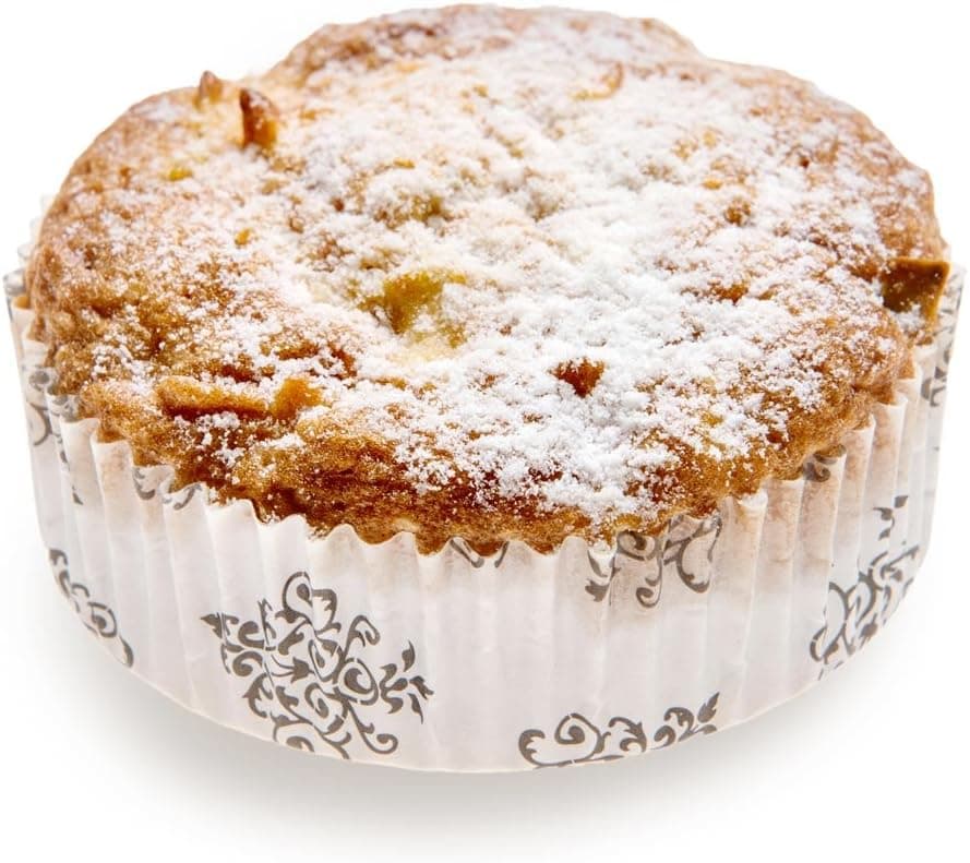 Panificio 4 Ounce Baking Cups 200 Ridged Cupcake Liners OvenReady Freezable Black And White Paper Muffin Cases Disposable Vintage Floral For Wedding Parties Baby Showers Restaurantware