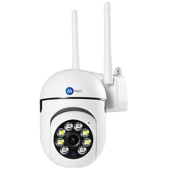 Fabbay Smarthome 3 MP FHD WiFi Indoor Mini Fox Ptz Security Camera with Color Night Vision 360 Ptz Rotation Motion Tracking Two Way Audio Multi Users View