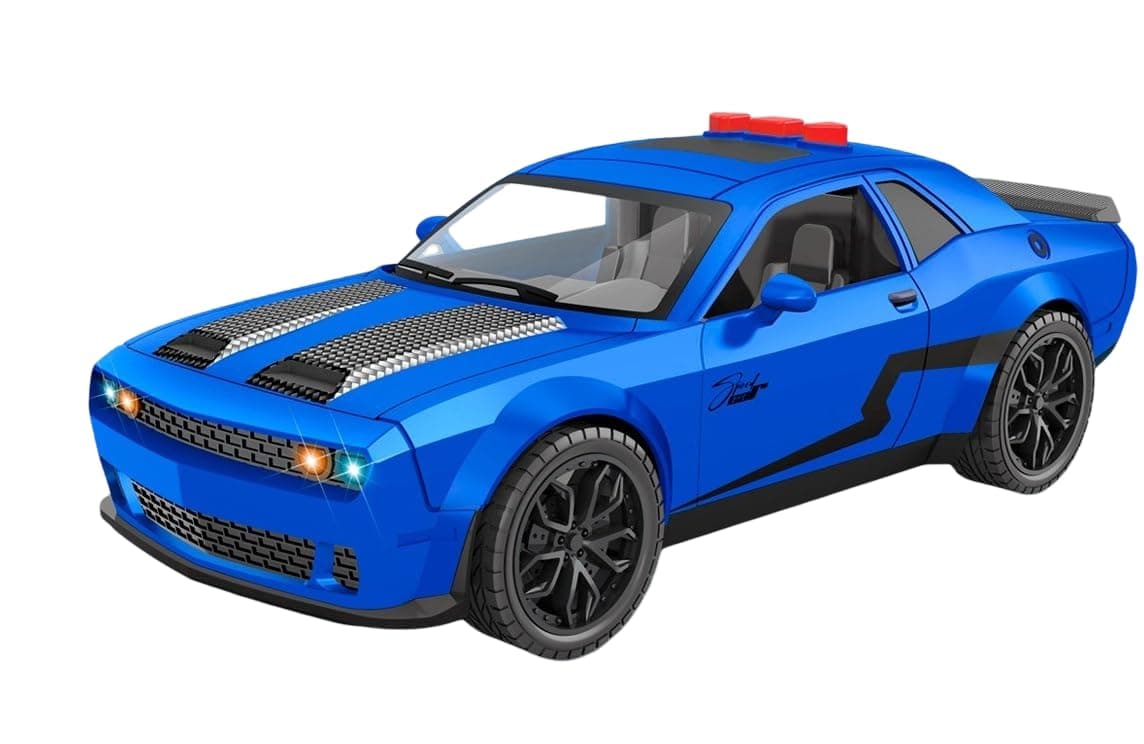 Jack Royal Friction-Powered Super Car Toy with Music & Door Open – Montessori Educational Transport Carrier Vehicle Toy for Boys & Girls, Fun Birthday Gift for Kids Ages 3+