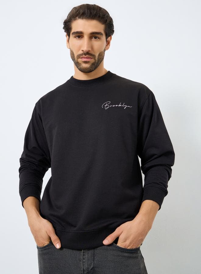 Eco Earth Relaxed Fit Slogan Print Sweatshirt