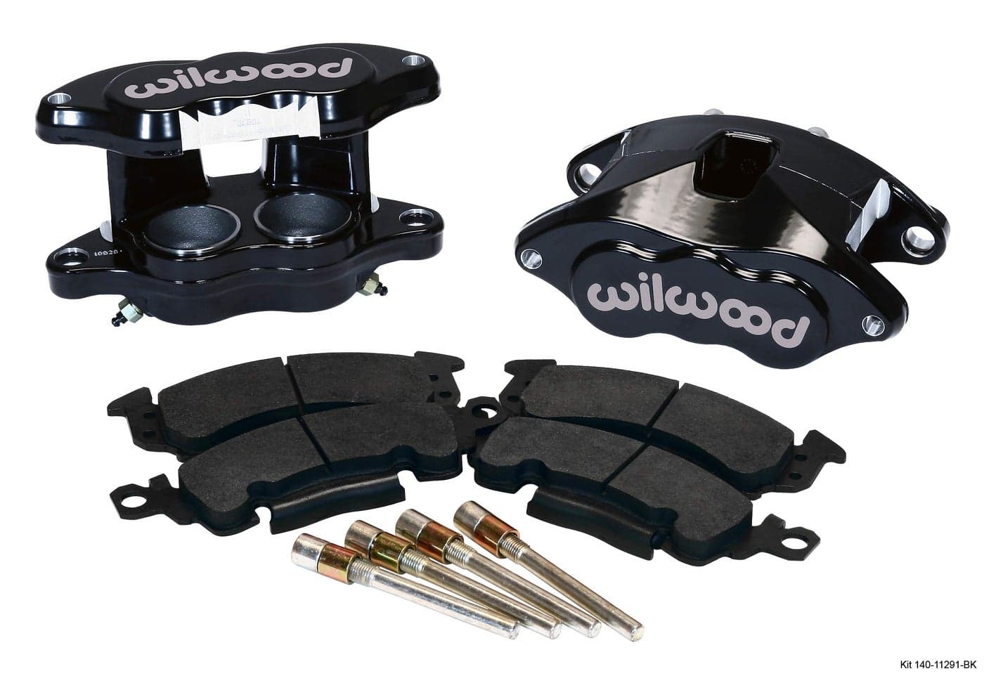 Wilwood Gates Wilwood 140-11291-BK Black Powder Coated Front Caliper Kit