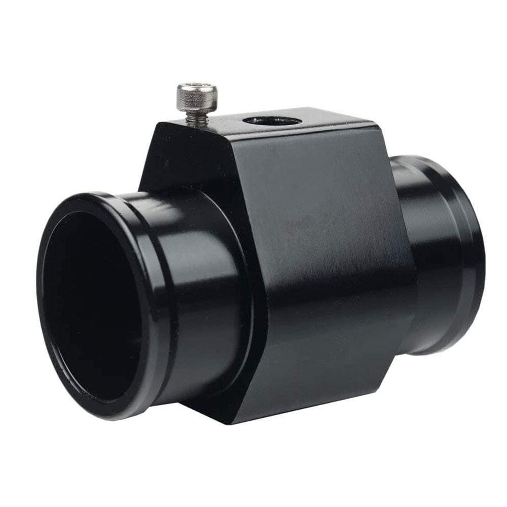 Universal Water Temp Joint Pipe Water Temp Temperature Joint Pipe Sensor Gauge Radiator Hose Adapter Black 26mm