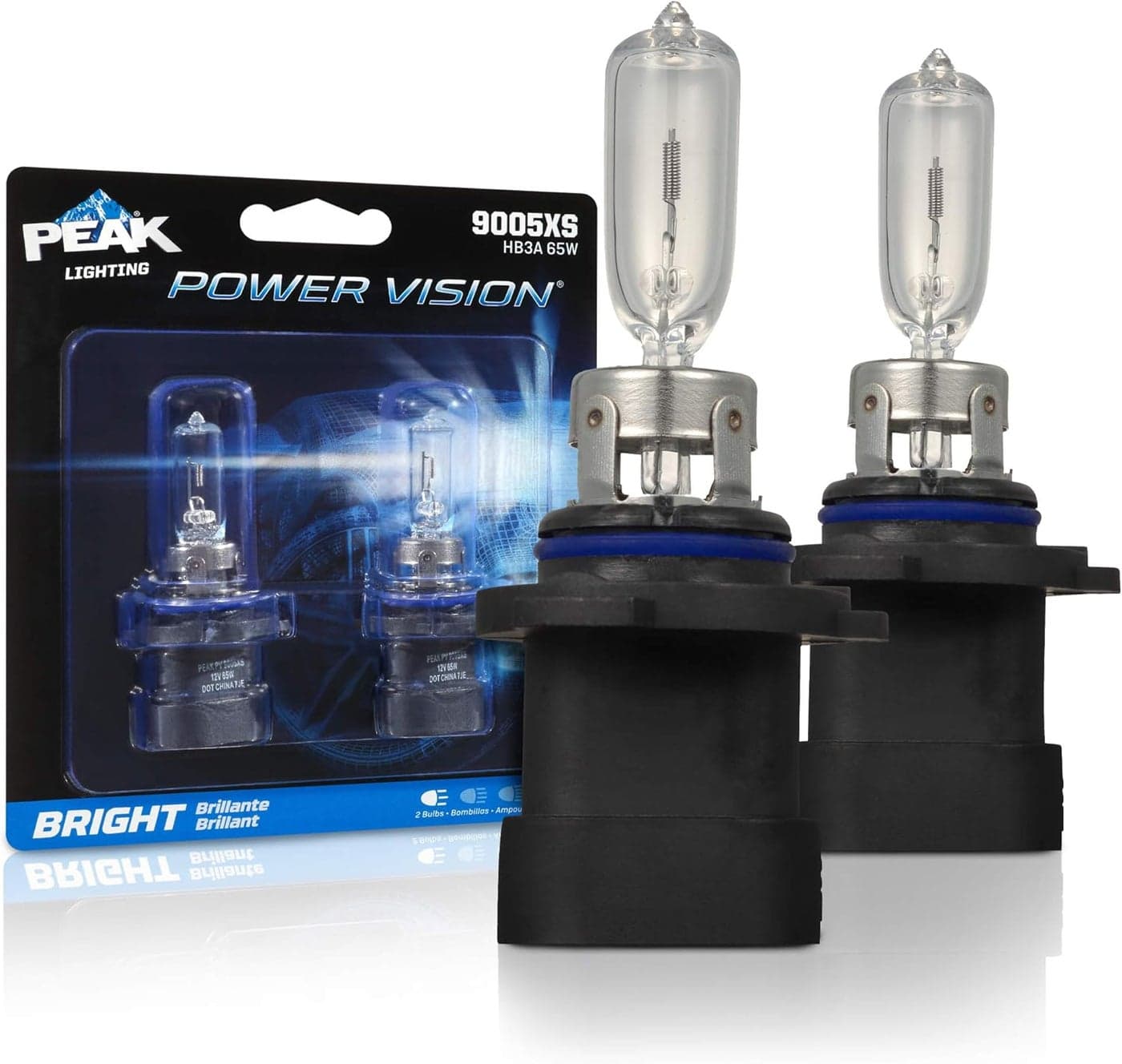 PEAK Power Vision 9005XS/HB3A 65W Headlights (2 Pack)