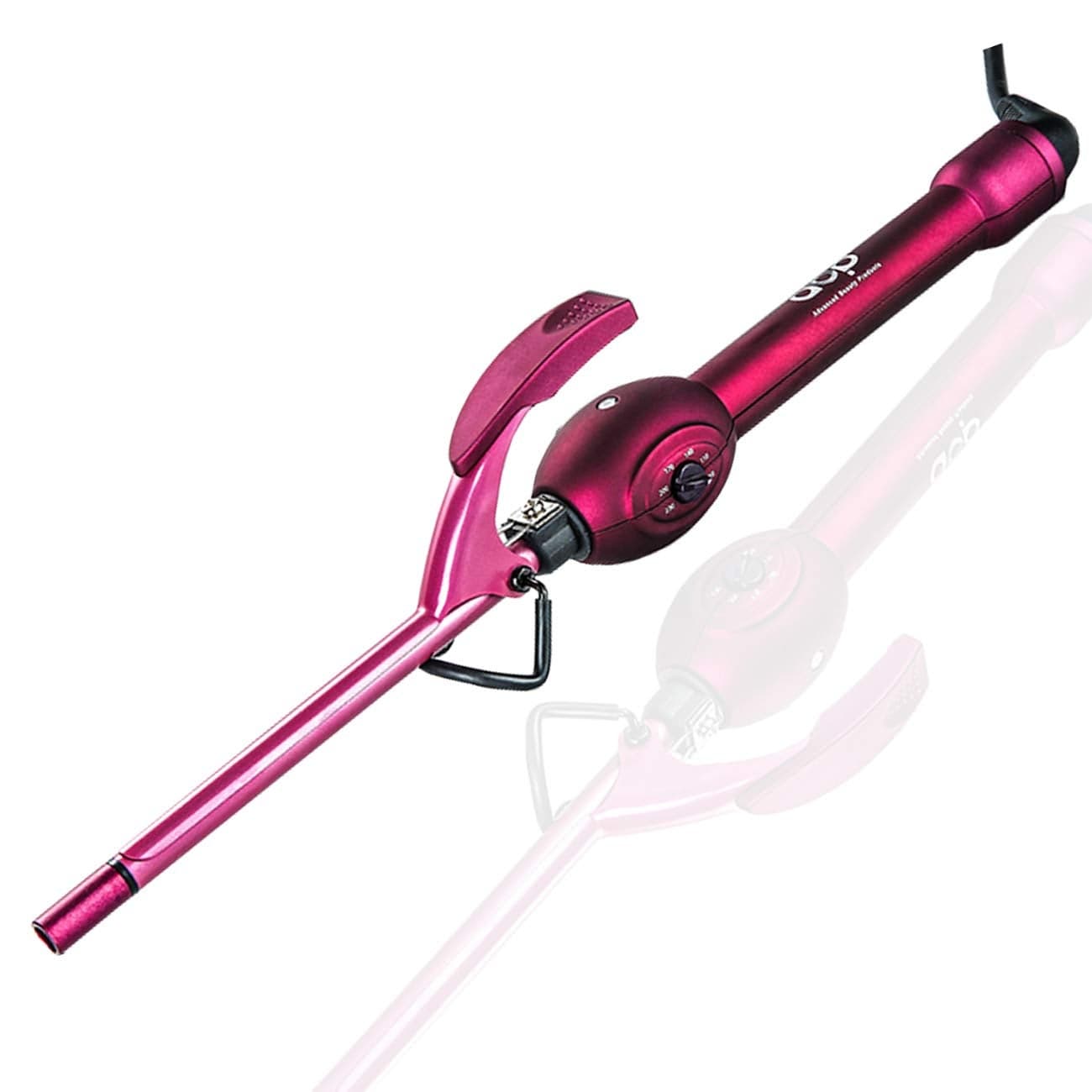 MBHAIR 9mm Thin Curling Wand Hair Curler 38 Small Barrel Skinny Hair Curling Iron Wand Professional Super Tourmaline Ceramic Barrel Small Tongs for Short and Long Hair