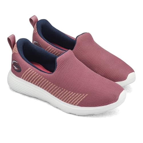ASIAN Firefly-111 Women’s Walking Shoes | Lightweight Breathable Casual Slip-Ons for Daily Walking, Comfort Fit & Memory Foam Sole
