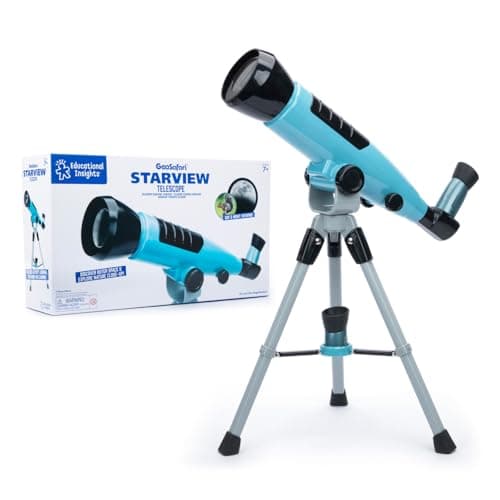 Educational Insights GeoSafari Starview Telescope - Kids Telescope for Beginners, Beginner Astronomy Telescopes, Stargazing & Viewing Planets, Home or Classroom Set, Space & STEM Gifts for Ages 7+