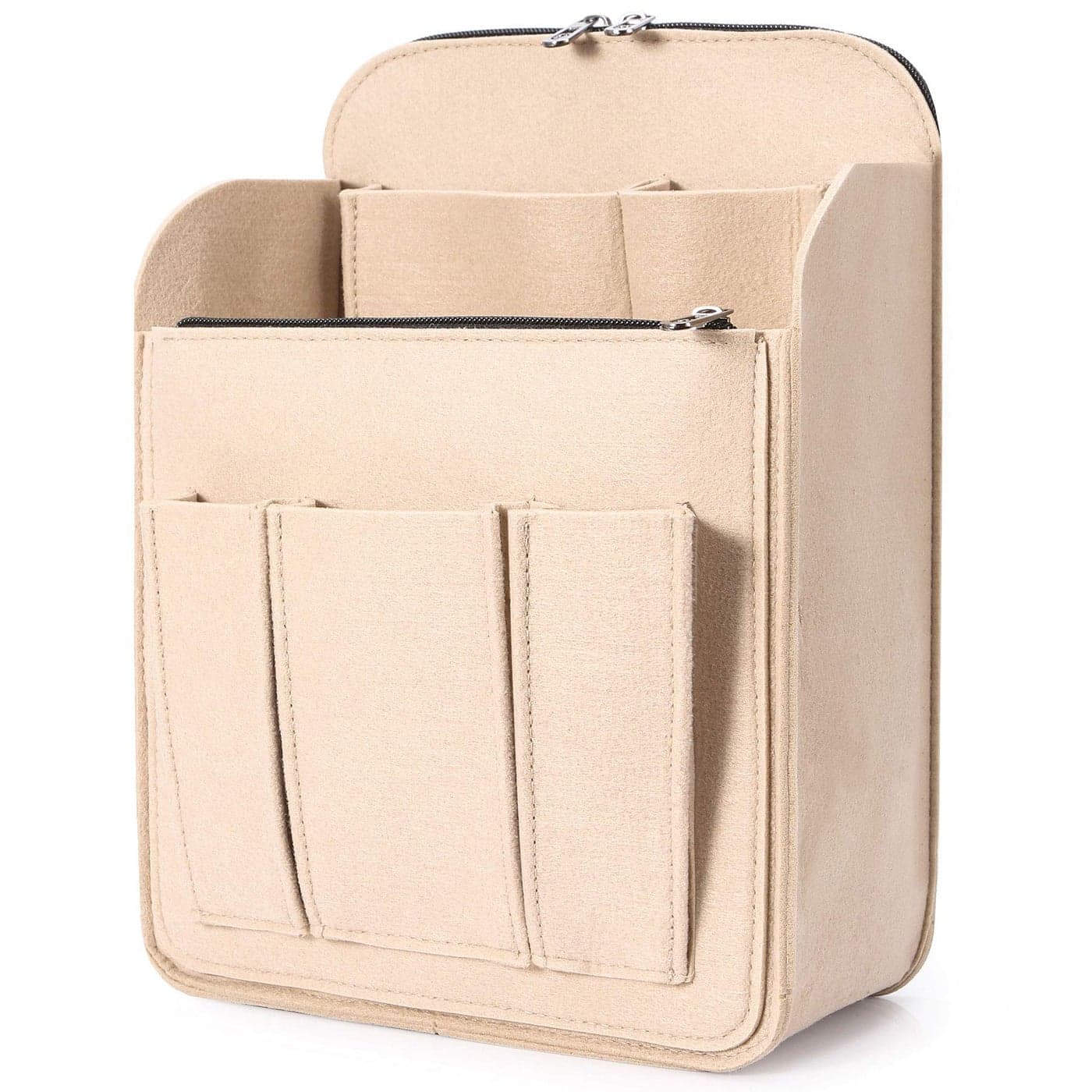 Yoillione Felt Backpack Organizer Insert for Women and Men Large Travel Rucksack Insert with High Capacity Lightweight Bag Organizer with Zipper Pockets