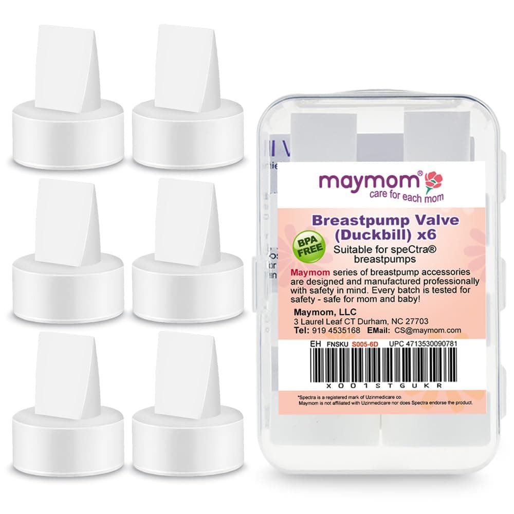 Maymom 6 Count Duckbill Valves Compatible with Spectra S1 Spectra S2 Spectra 9 Plus Not Original Spectra Pump Parts Replace Spectra Duckbill Valve Not Original Spectra S2 Accessories White x 6