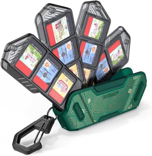 Mumba 12 Game Card Case for Nintendo Switch Game Cards Portable and Exquisite Protective Hard Shell with 4 Layer Rotatable Holder for Nintendo Switch 2SwitchSwitch OLEDLite Viridian