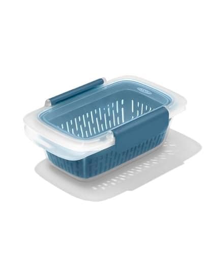 OXO Good Grips Prep and Go Container With Colander - Ocean Blue