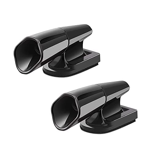 SAVITA 2pcs Auto Deer Whistles Black Ultrasonic Car Deer Warning Whistles Selfadhesive Animals Alert Devices for Cars Trucks and Motorcycles