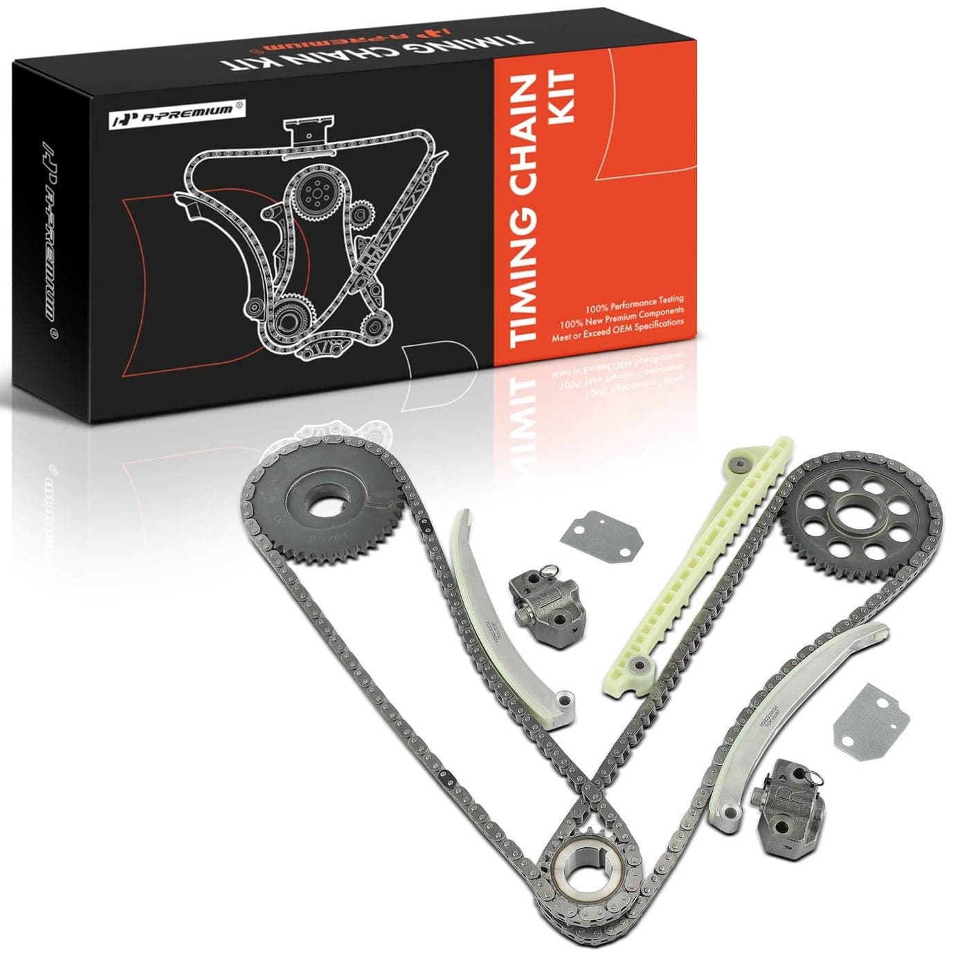 APremium Engine Timing Chain Kit WGuide Rail fit SOHC 8Cyl 46L Compatible with Ford Mustang Expedition Explorer E150 Econoline F150 Lincoln Town Car Mercury Grand Marquis Mountaineer