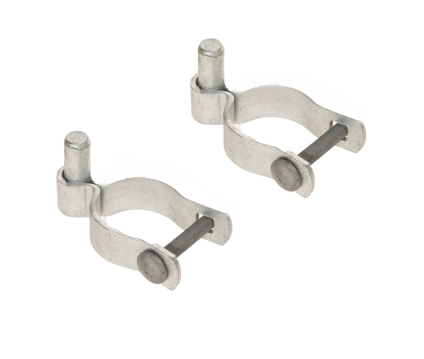 Dailydanny 2 Pack Chain Link Fence Frame Gate Post Male Hinge with Bolts and Nuts (2-3/8 Inch)