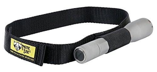 Nite Ize Headband Flashlight Holder, Fits Most Small Flashlights For Hands-Free Use, Black (NPO-03-01)