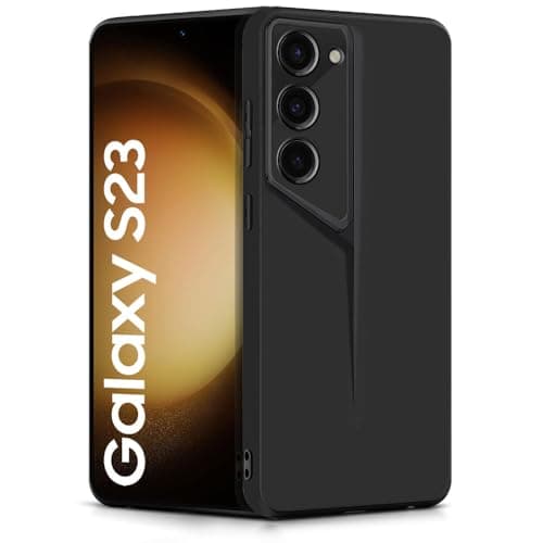 WOW IMAGINE Slim Back Cover for Samsung Galaxy S23 5G | Blade Series Ultra Thin Case with Lightweight Design | Camera Protection | Soft Matte Silicone Flexible Mobile Case - Black