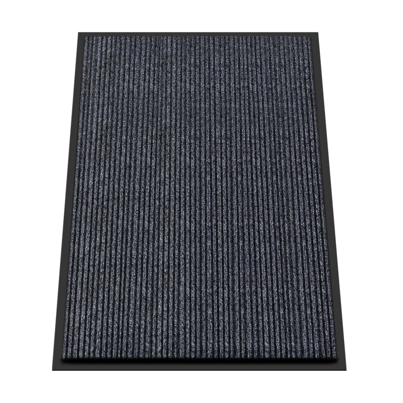 Kuyal Front Door Mat 3x4 Indoor Outdoor Entrance Mat Commercial Floor Mats Inside Outside Entrance Heavy Duty Durable Welcome Mats Rubber Backing Non Slip Outdoor Mats for EntrywayDark Gray